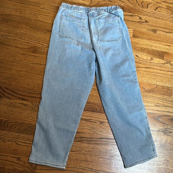 Madewell Womens Straight Leg Jeans Blue Faded Light Wash Stretch Pull On Medium - Picture 7 of 7